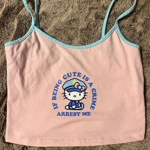 Hello Kitty Cropped Tank Top